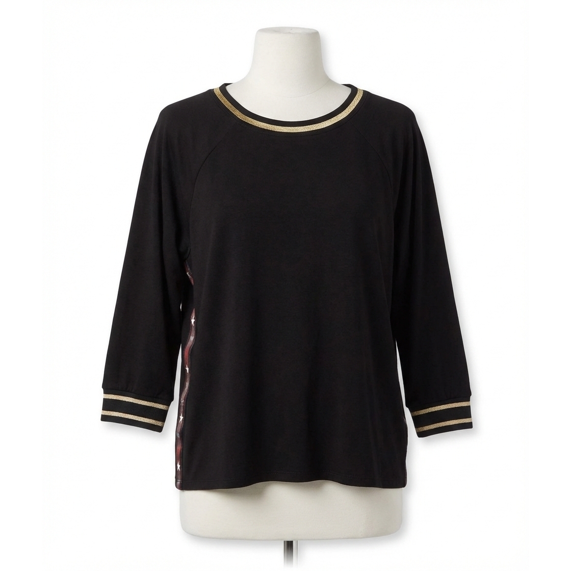 New Johnny Was Castle Cropped Pullover In Black
